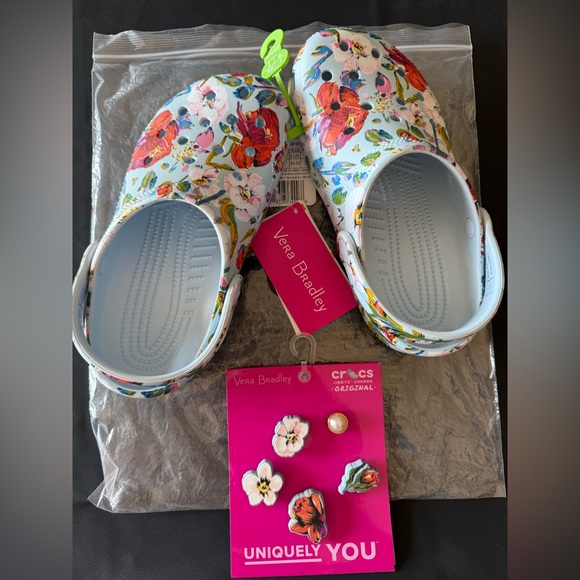 CROCS Other - Vera Bradley Crocs with Matching Jibbitz NWT
